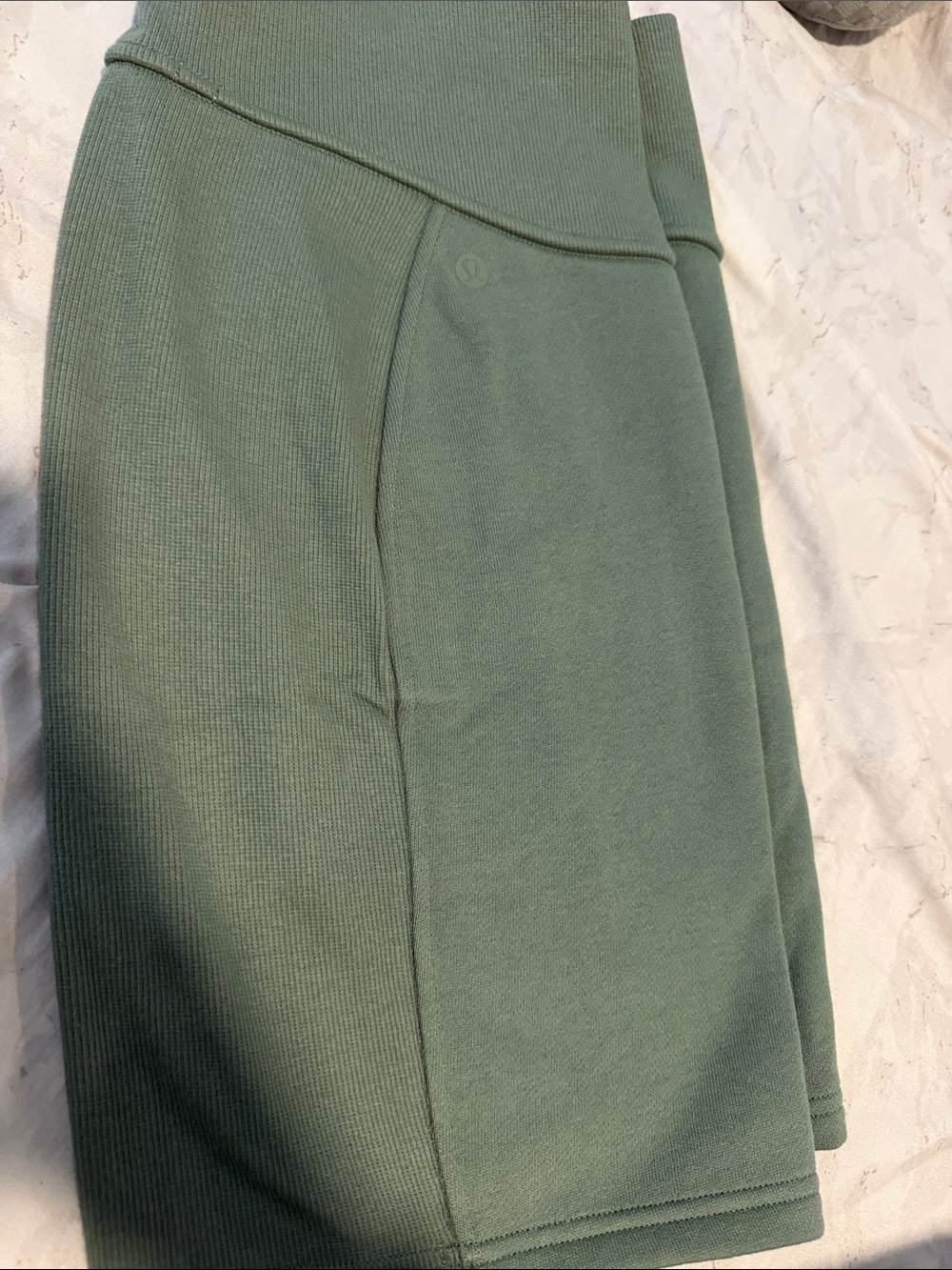 lululemon athletica Sage Green Ribbed scuba Skirt